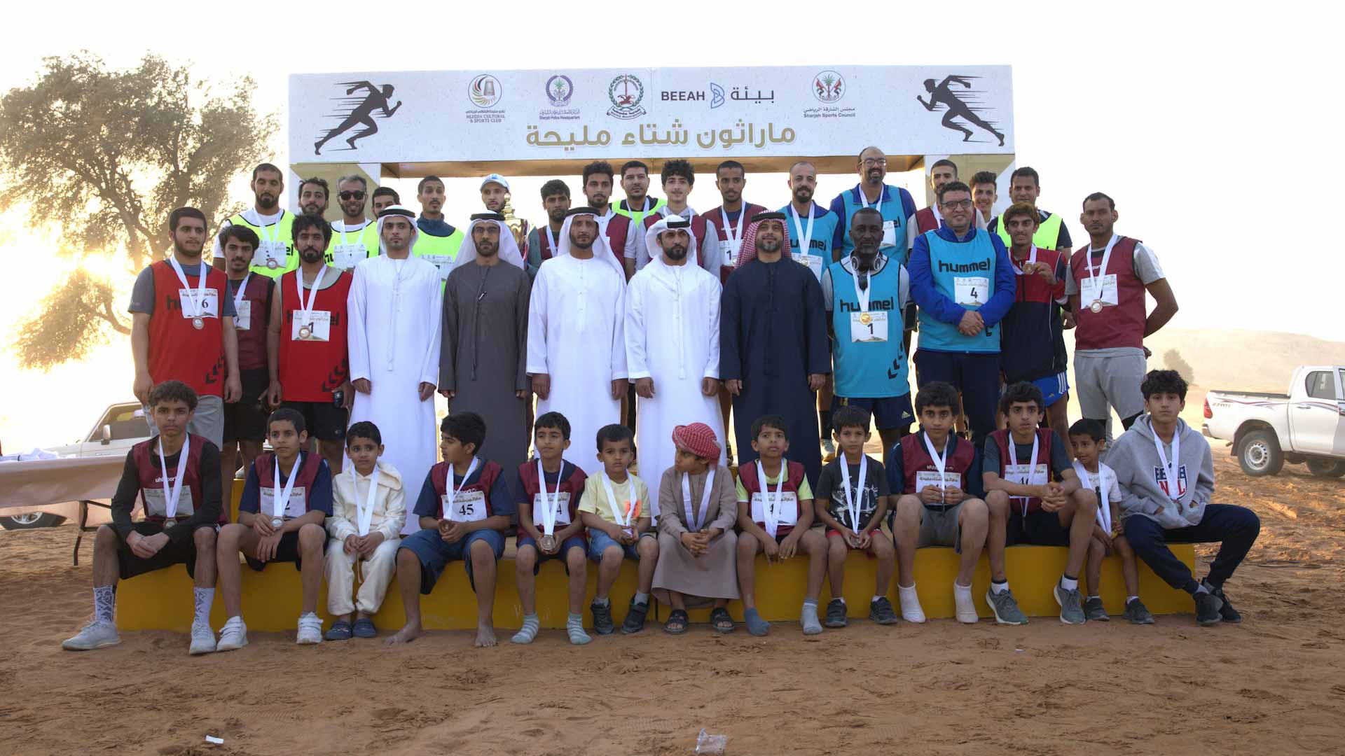 صورة بعنوان: "ماراثون شتاء مليحة" يعزز الروح الرياضية والصحية بين أفراد المجتمع 