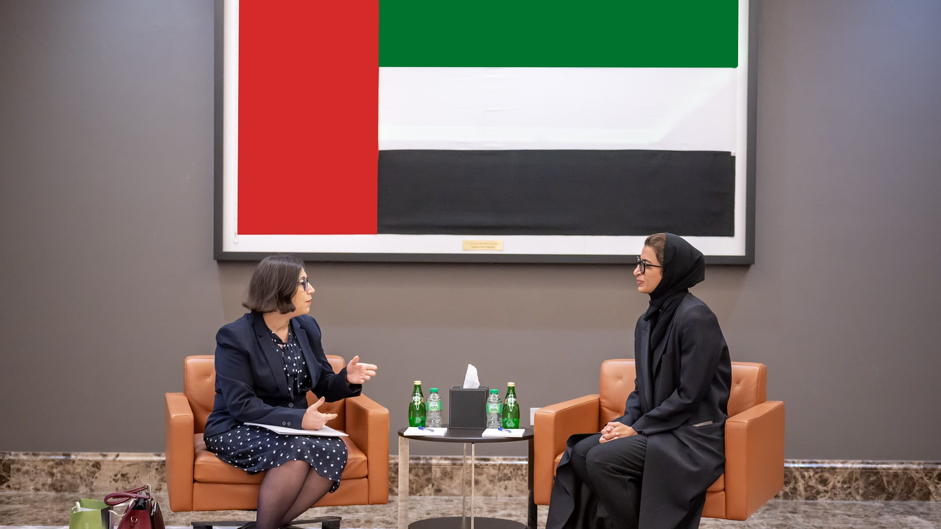 Image for the title: Noura Al Kaabi meets Ambassador of Slovenia to UAE 
