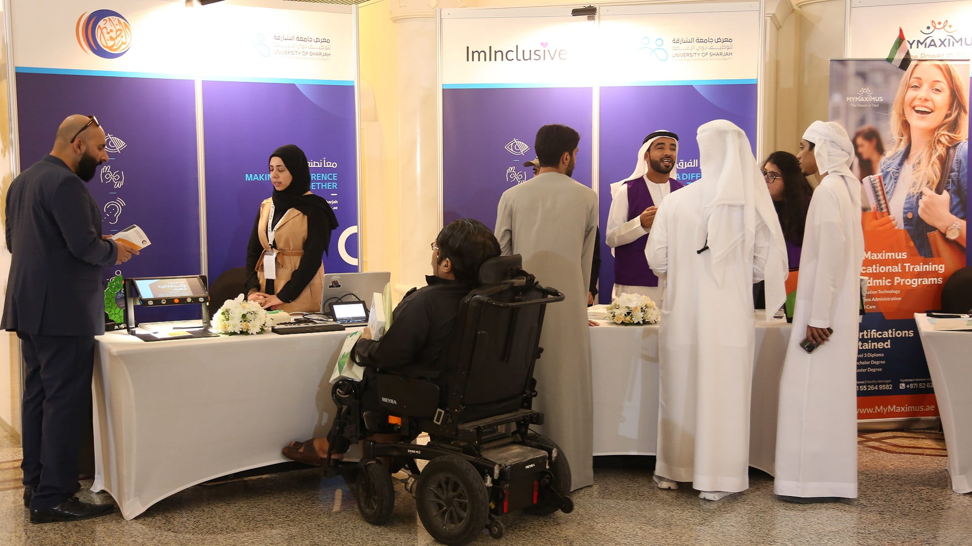Image for the title: SDHR partakes in Sharjah University’s career fair 