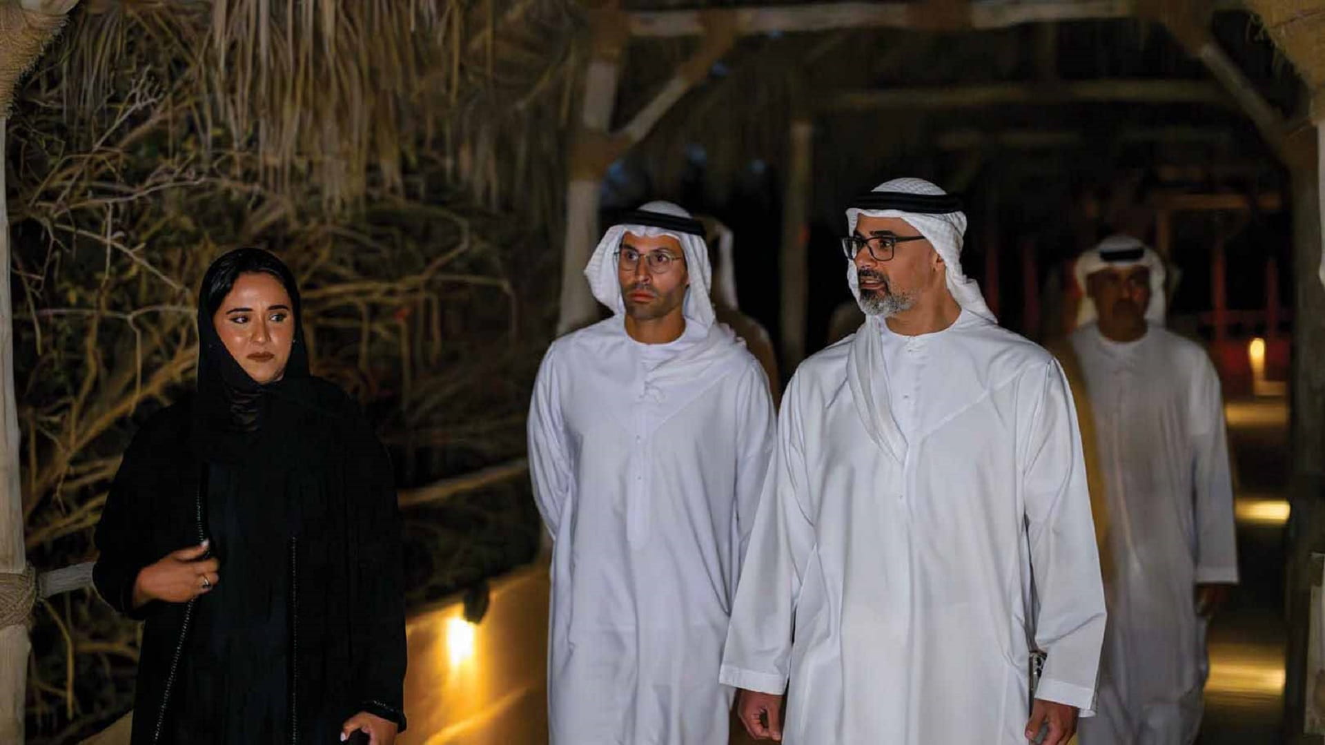Image for the title: Khaled bin Mohamed bin Zayed tours Manar Abu Dhabi 