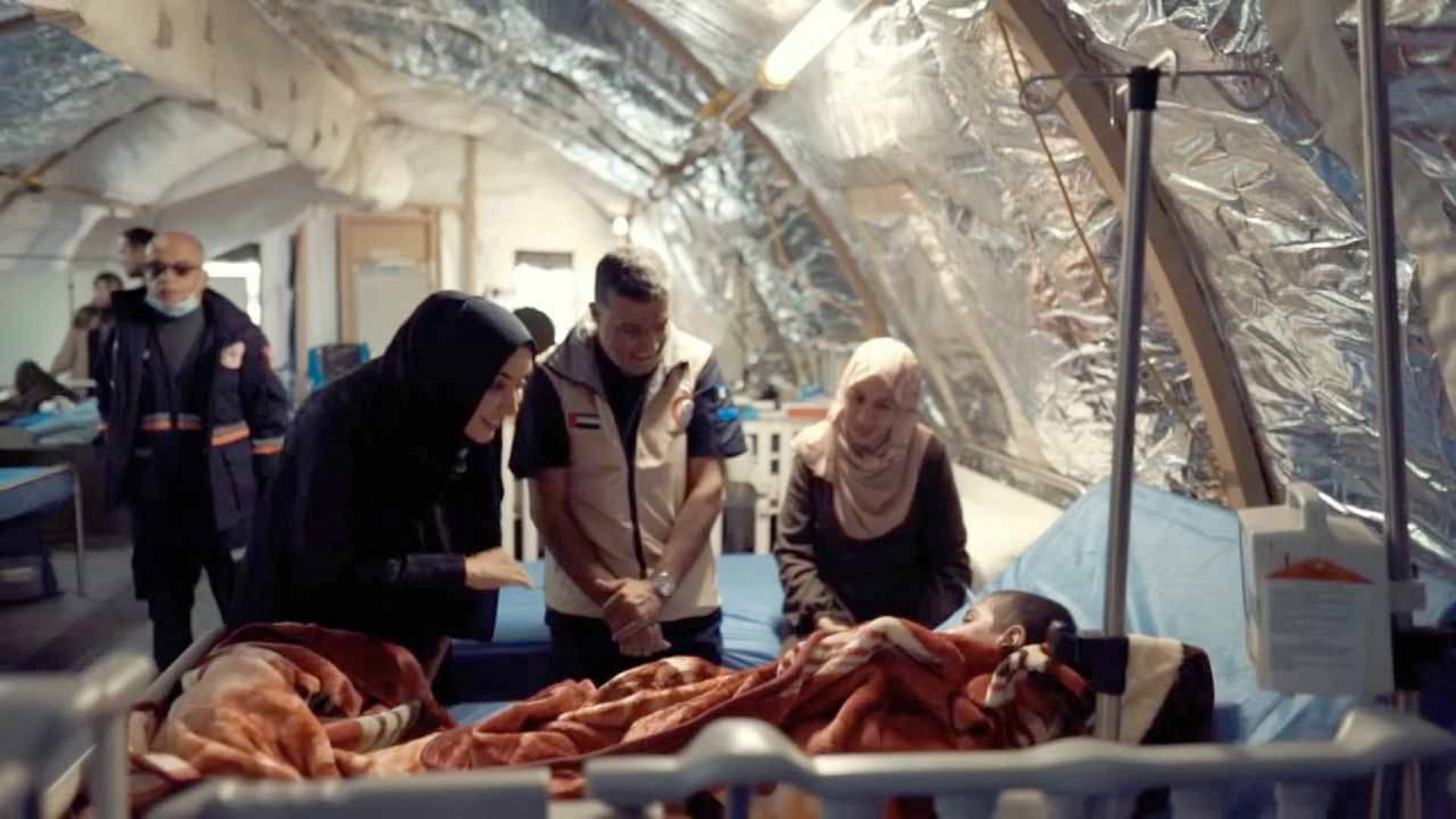 Image for the title: UAE delegation visits Emirati integrated field hospital in Gaza 