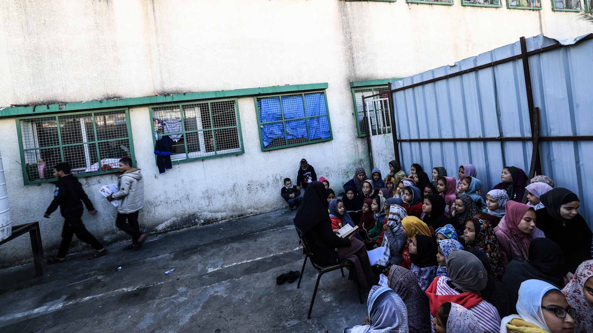 Image for the title: Israel vows to stop UN agency's activities in Gaza after war 