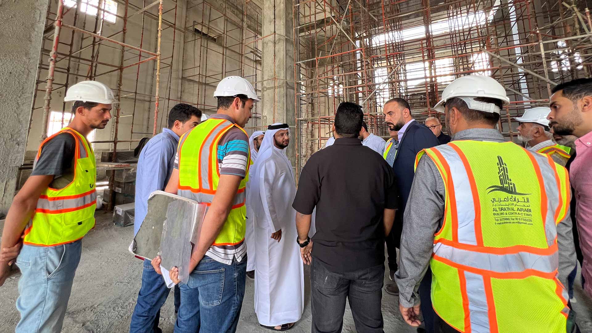 Image for the title: Head of Islamic Affairs inspects Under-Construction Mosques 