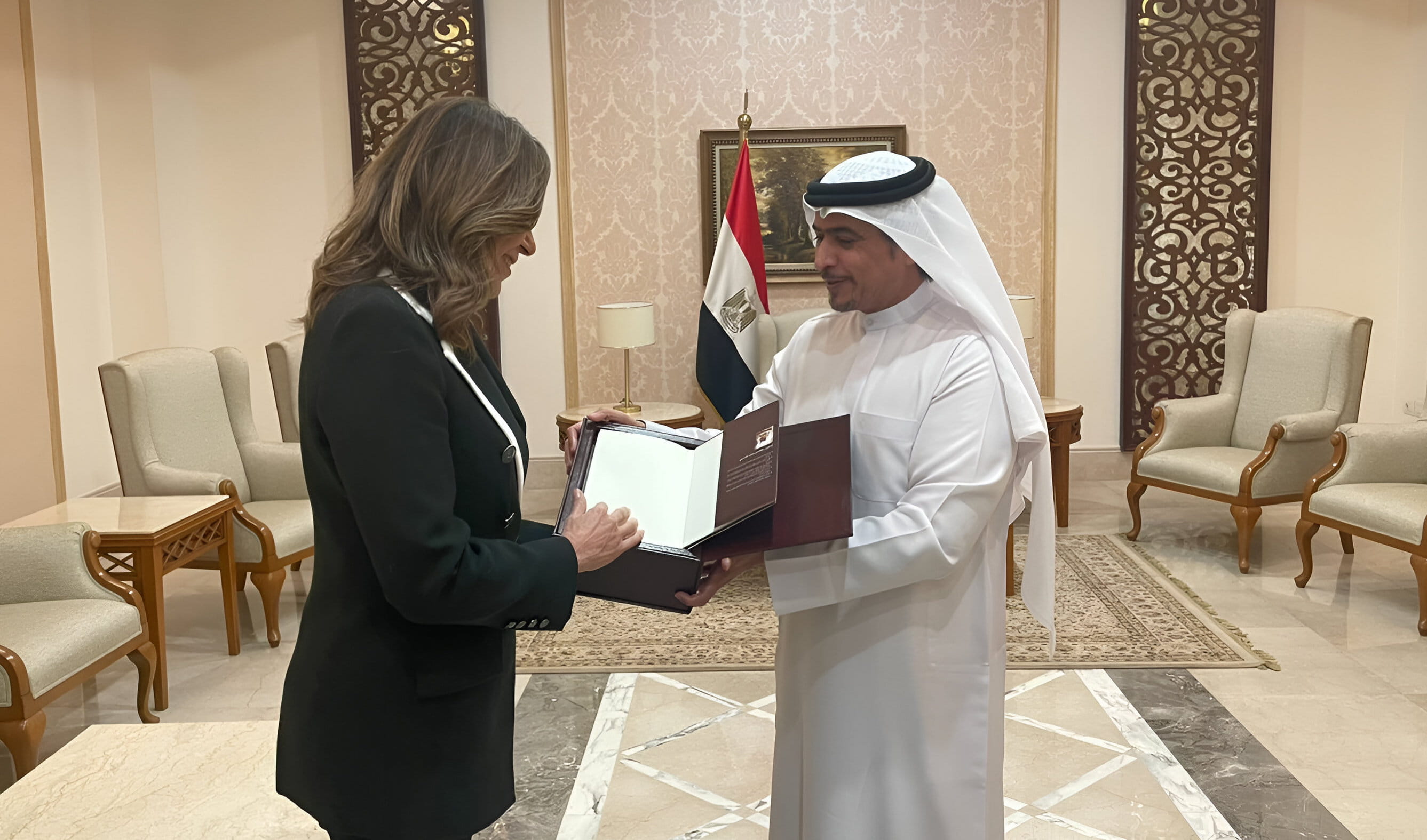 Image for the title: SBA explores prospects with 70 nations at Cairo Book Fair  