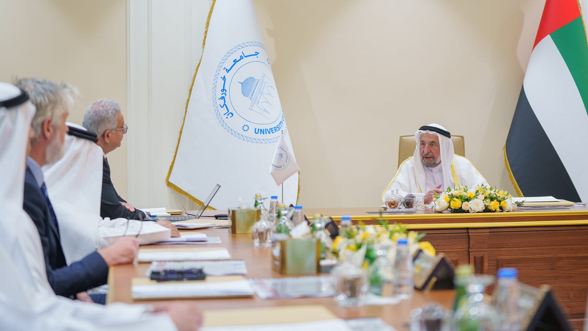 Image for the title: Sultan Al Qasimi chairs UKF’s Board of Trustees meeting 