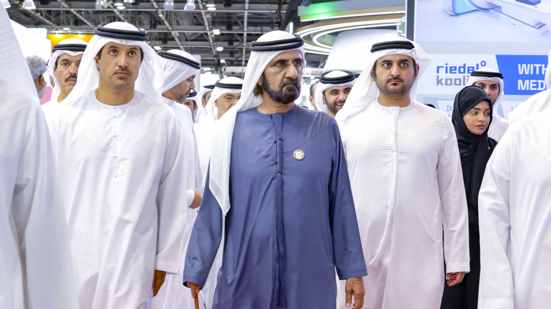 Image for the title: Mohammed bin Rashid tours 49th edition of Arab Health 