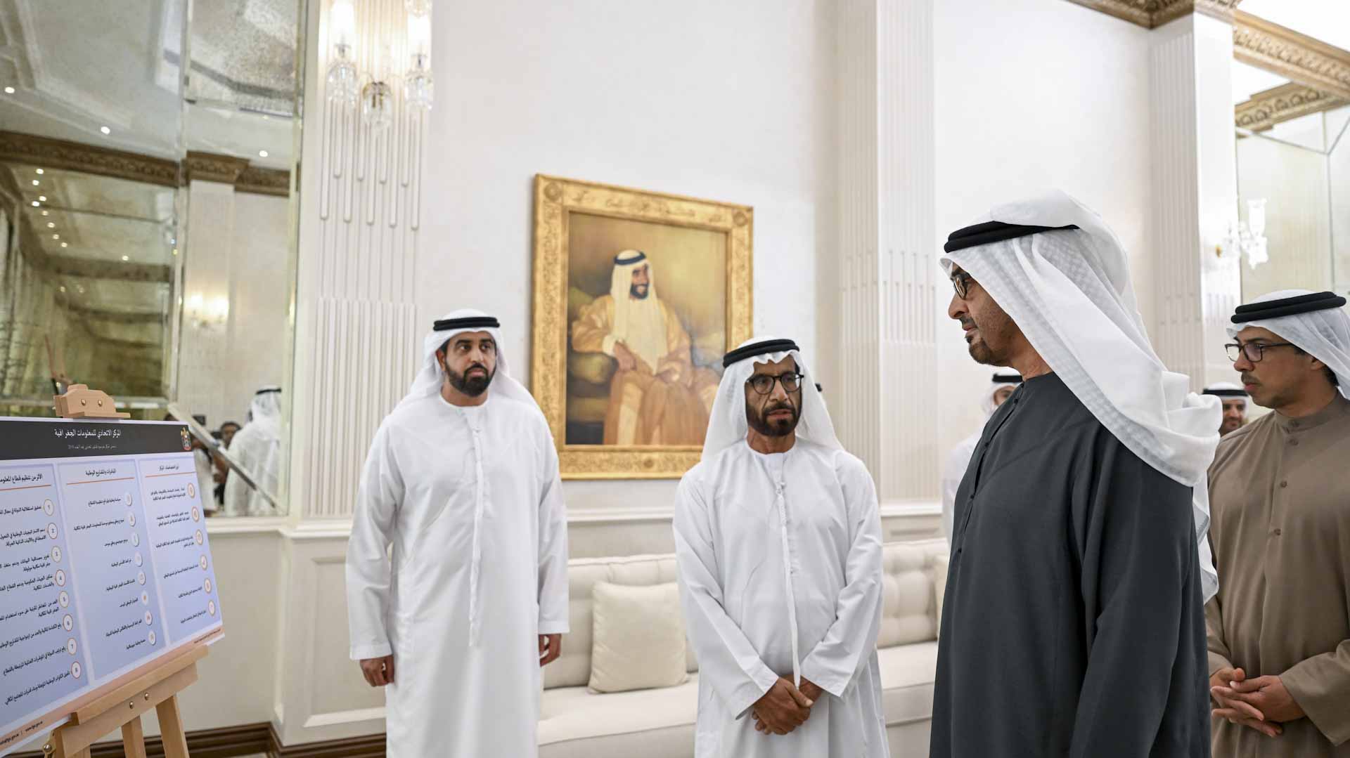 Image for the title: UAE President briefed on FGIC projects 