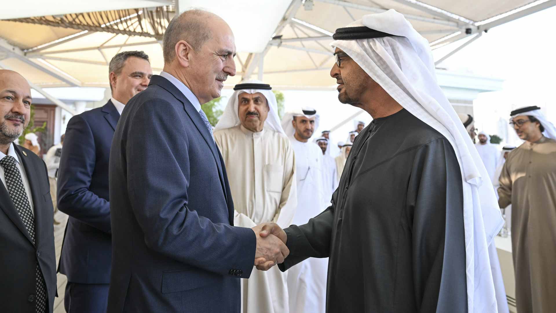 Image for the title: UAE President receives Speaker of Turkish Grand National Assembly 