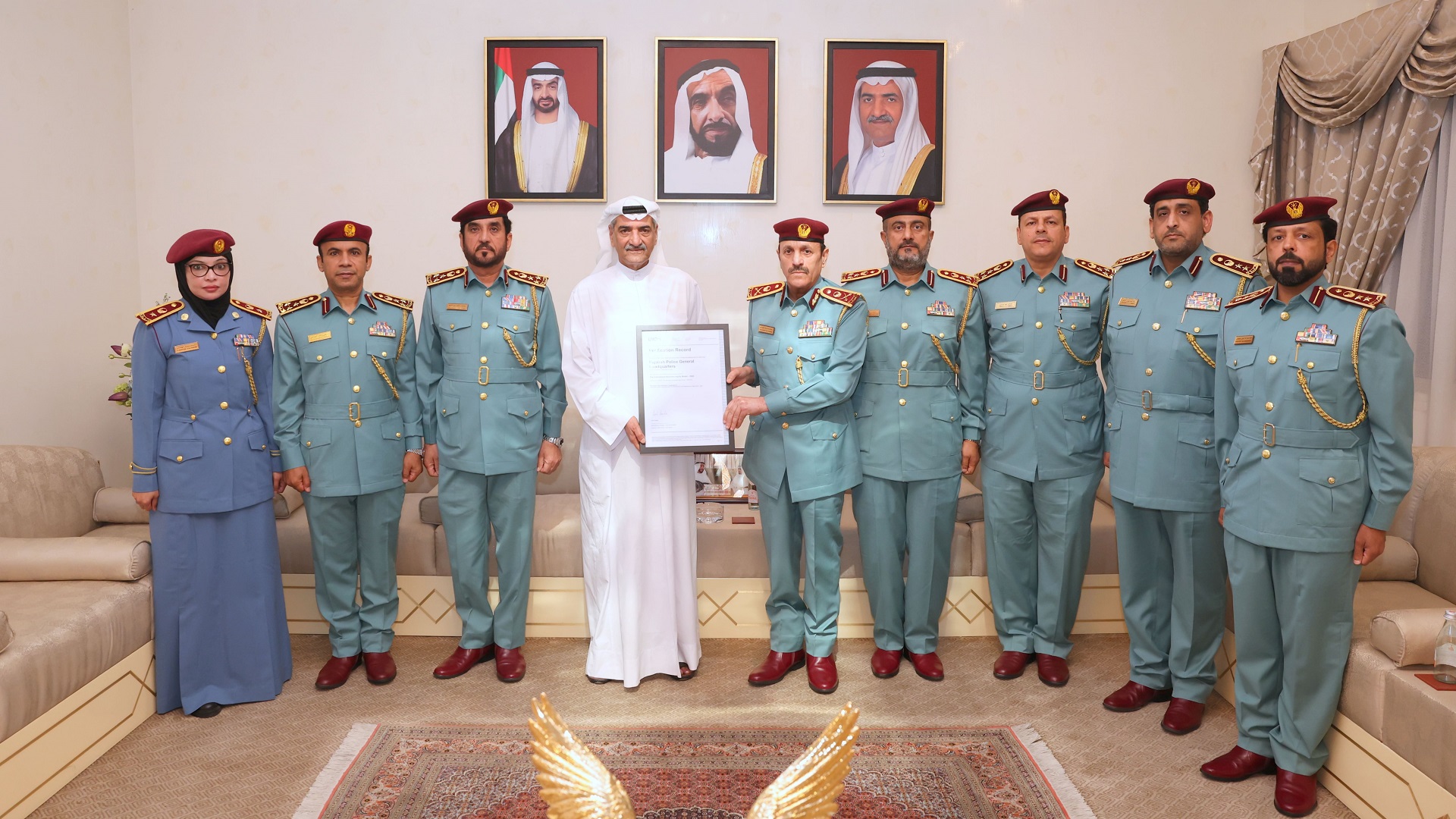 صورة بعنوان: حمد الشرقي يشيد بحصول شرطة الفجيرة على الاعتماد العالمي للجاهزية 
