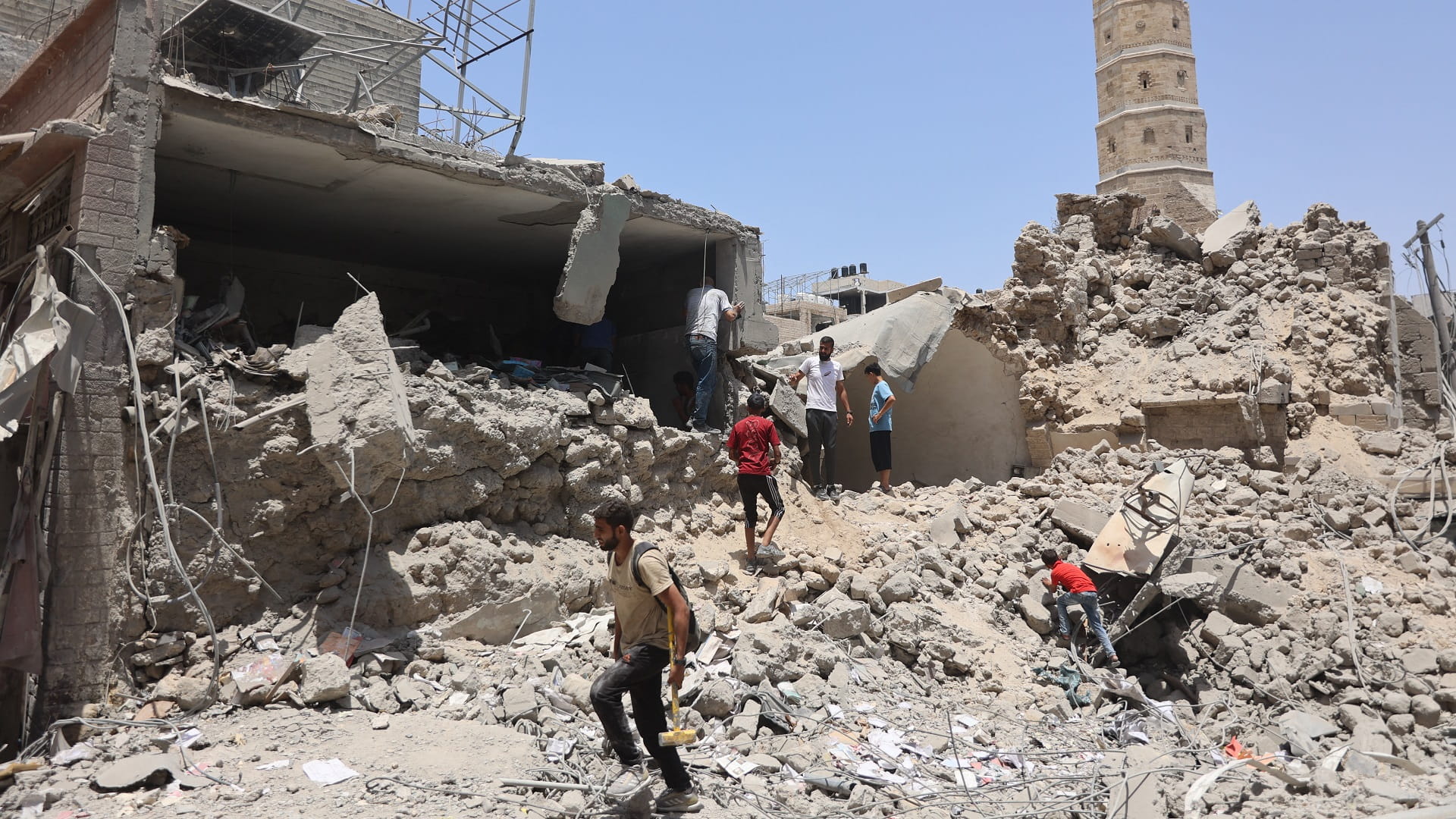 صورة بعنوان: وزيرا الخارجية الأميركي والأردني يبحثان جهود وقف إطلاق النار بغزة 