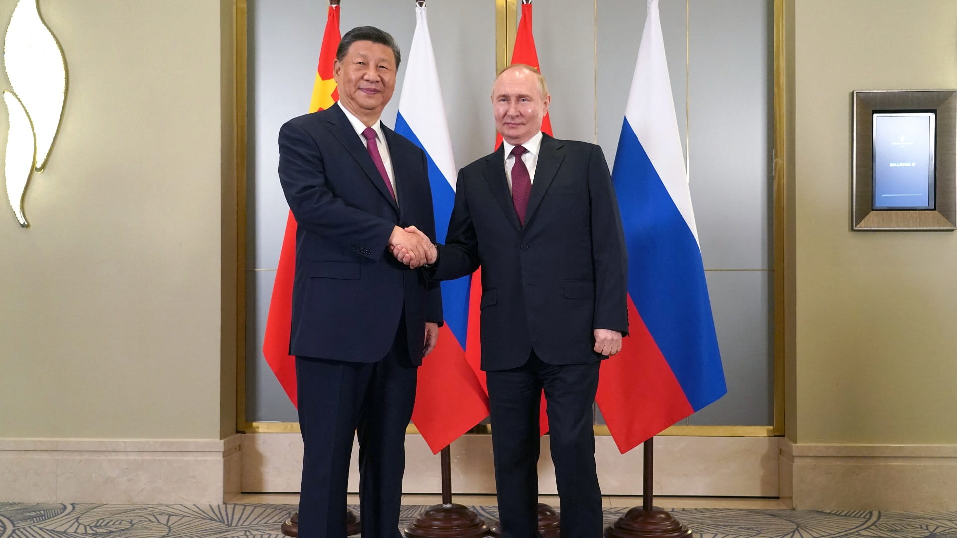 صورة بعنوان: الرئيس الصيني يدعو من أستانا إلى مقاومة التدخلات الخارجية 