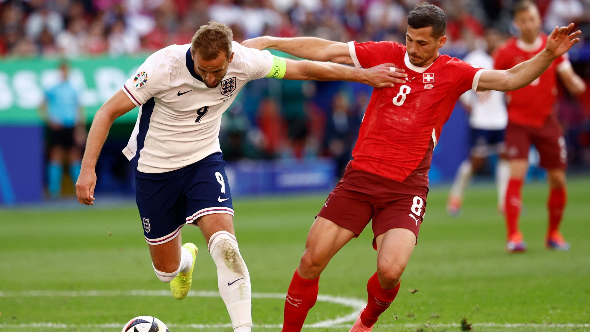 Image for the title: Euro 2024: England beat Switzerland, advancing to semi-finals 