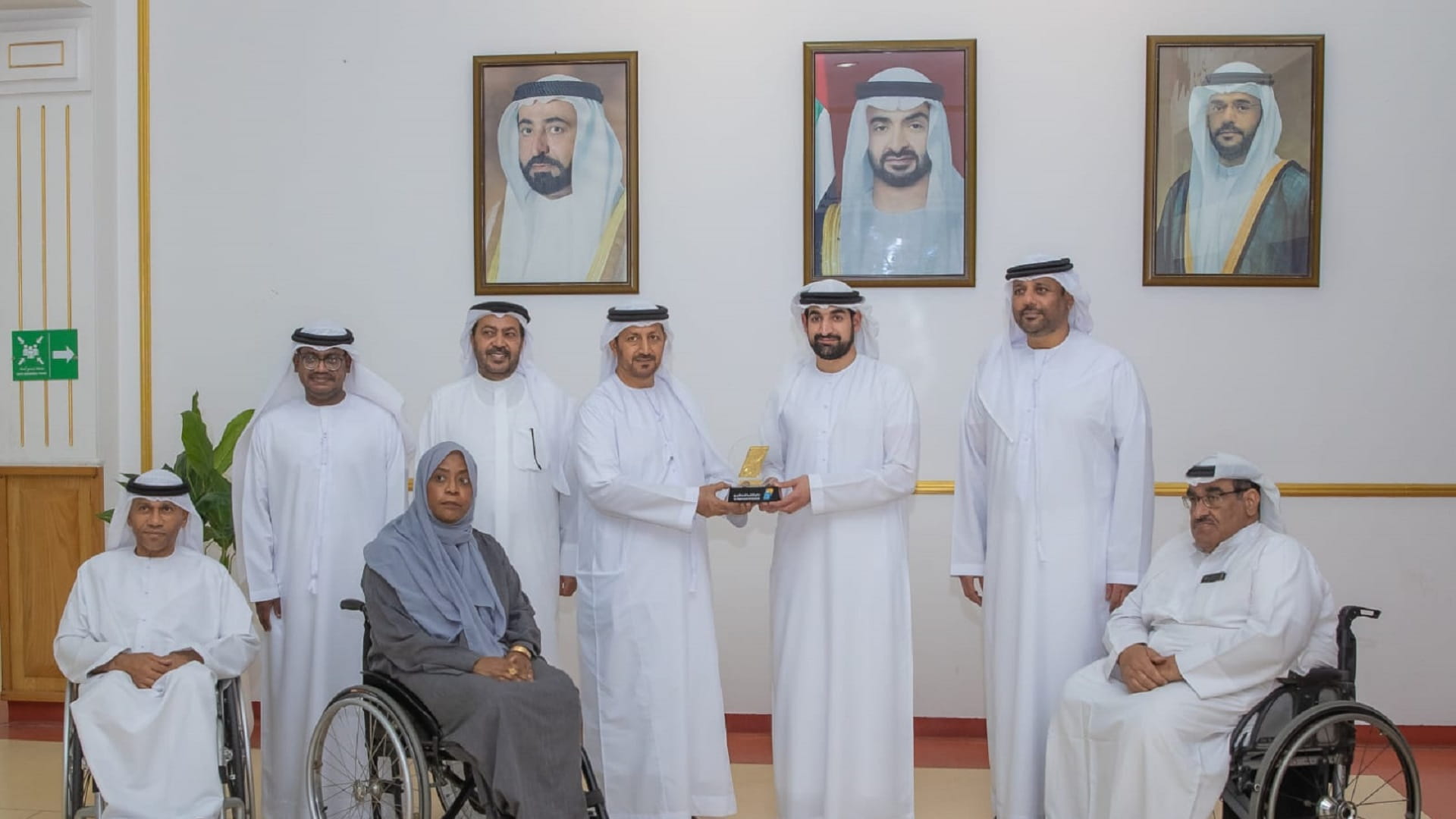 Image for the title: Sheikh Saud bin Sultan Al Qasimi visits Al Thiqah Club 