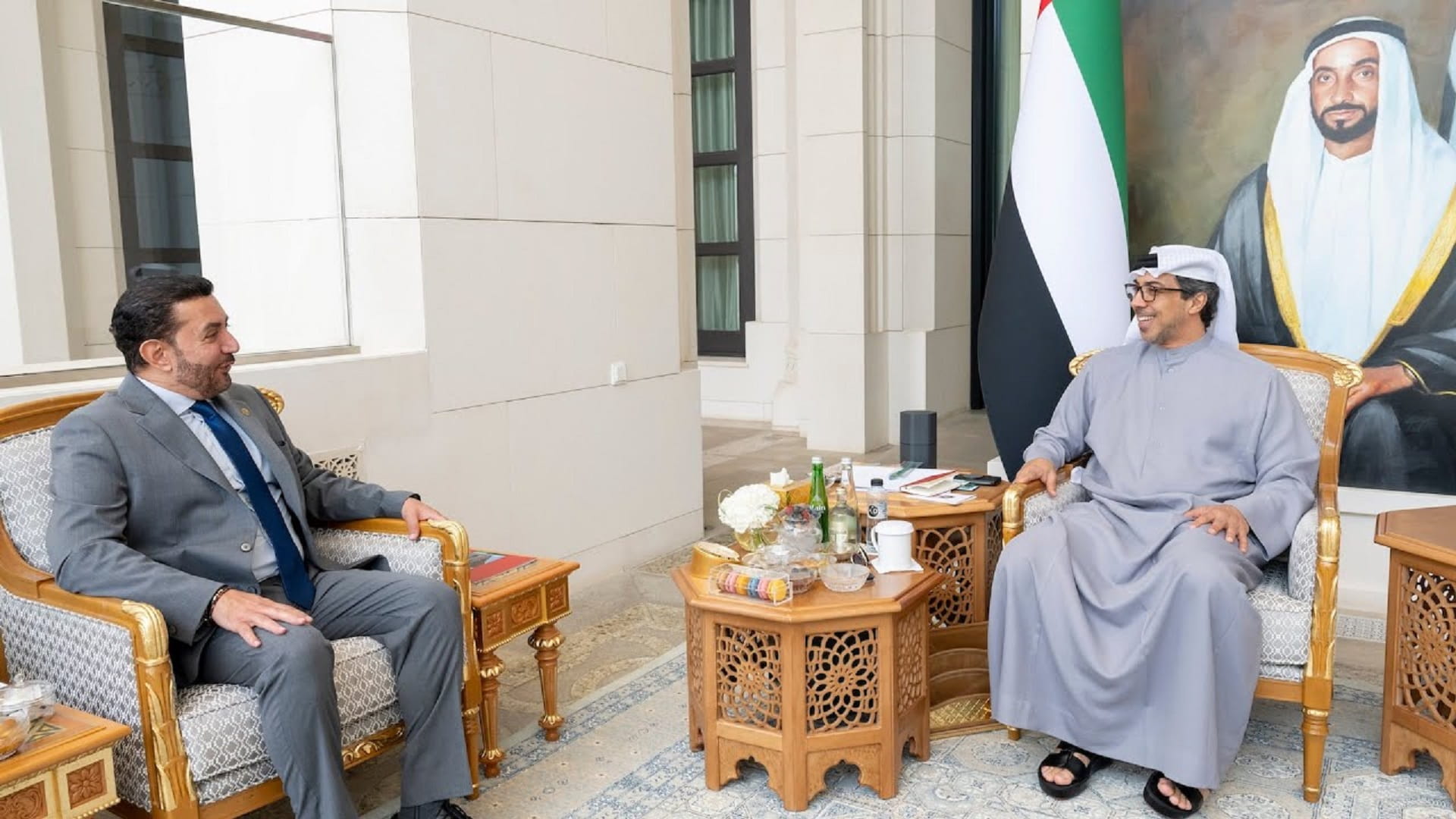Image for the title: Mansour bin Zayed receives Venezuelan ambassador 