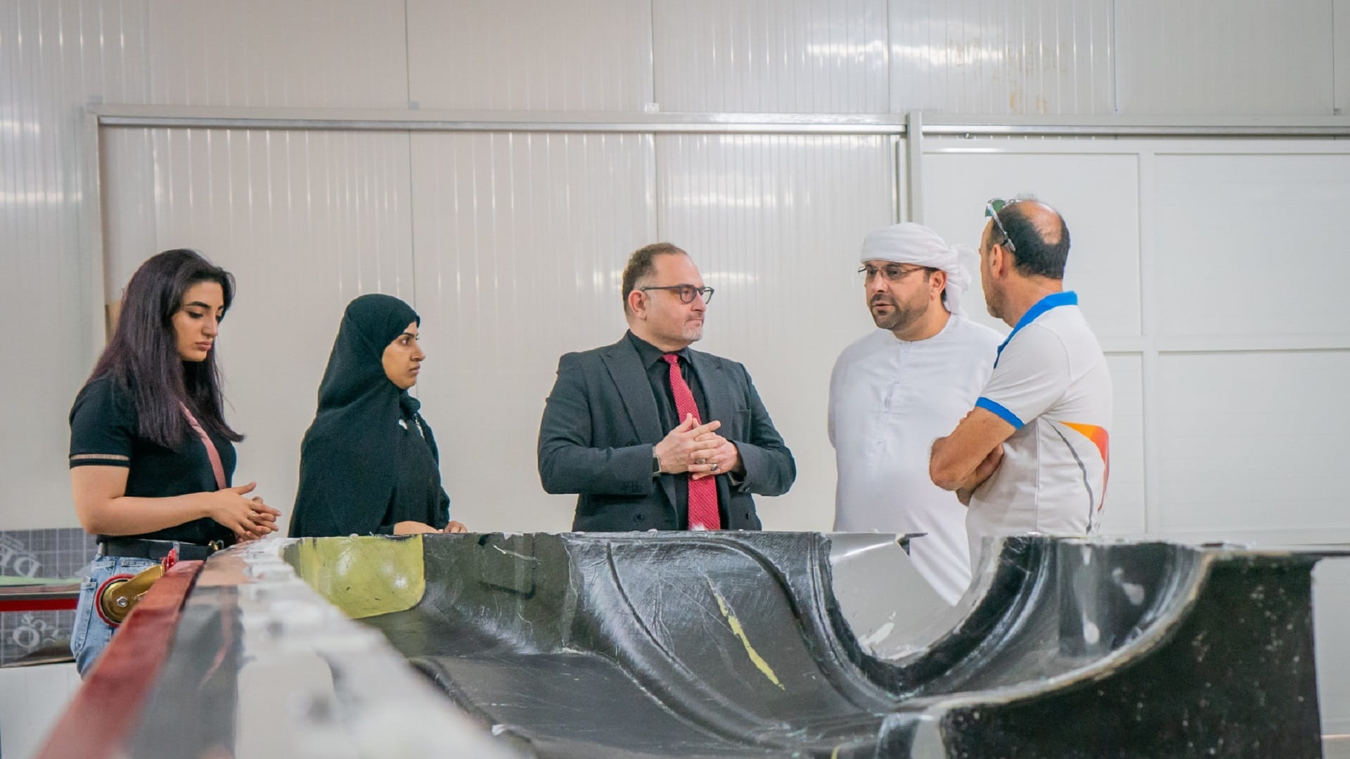 Image for the title: UOS engineering students make field visit to Marine Sports Club 