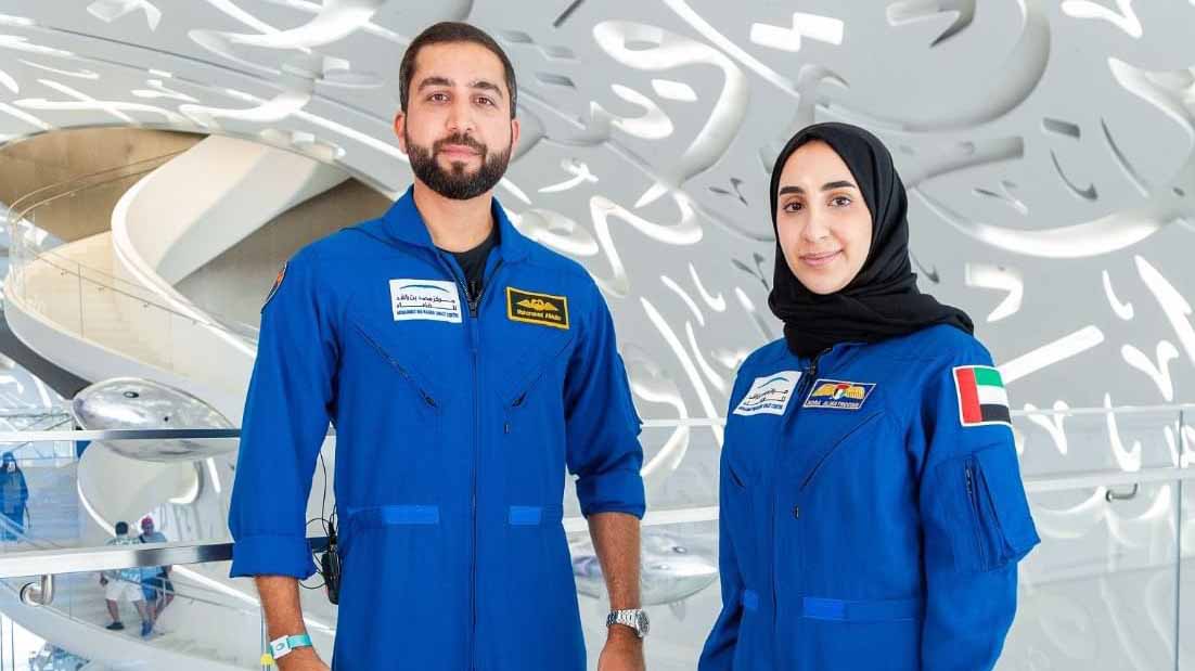 صورة بعنوان: "متحف المستقبل" يستضيف رائدي الفضاء محمد الملا ونورا المطروشي 
