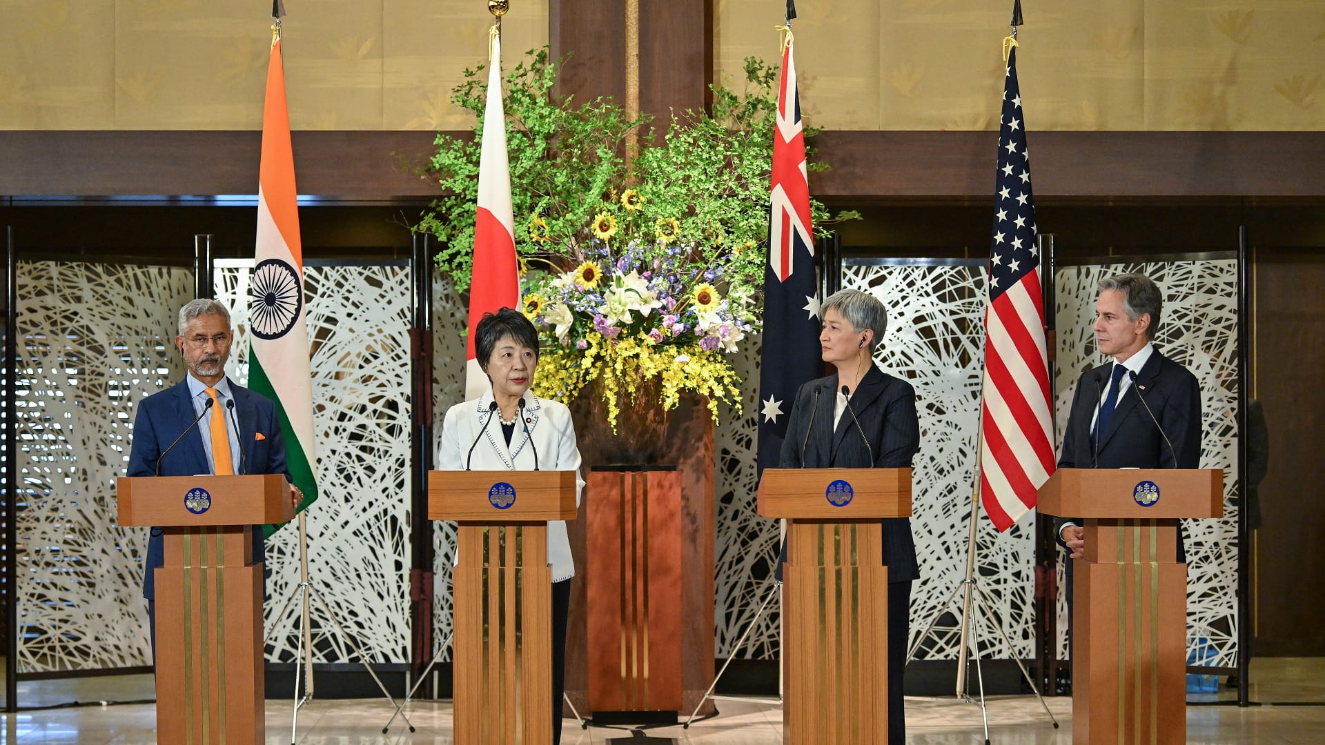 Image for the title: Quad foreign ministers meet in Tokyo with eye on China 