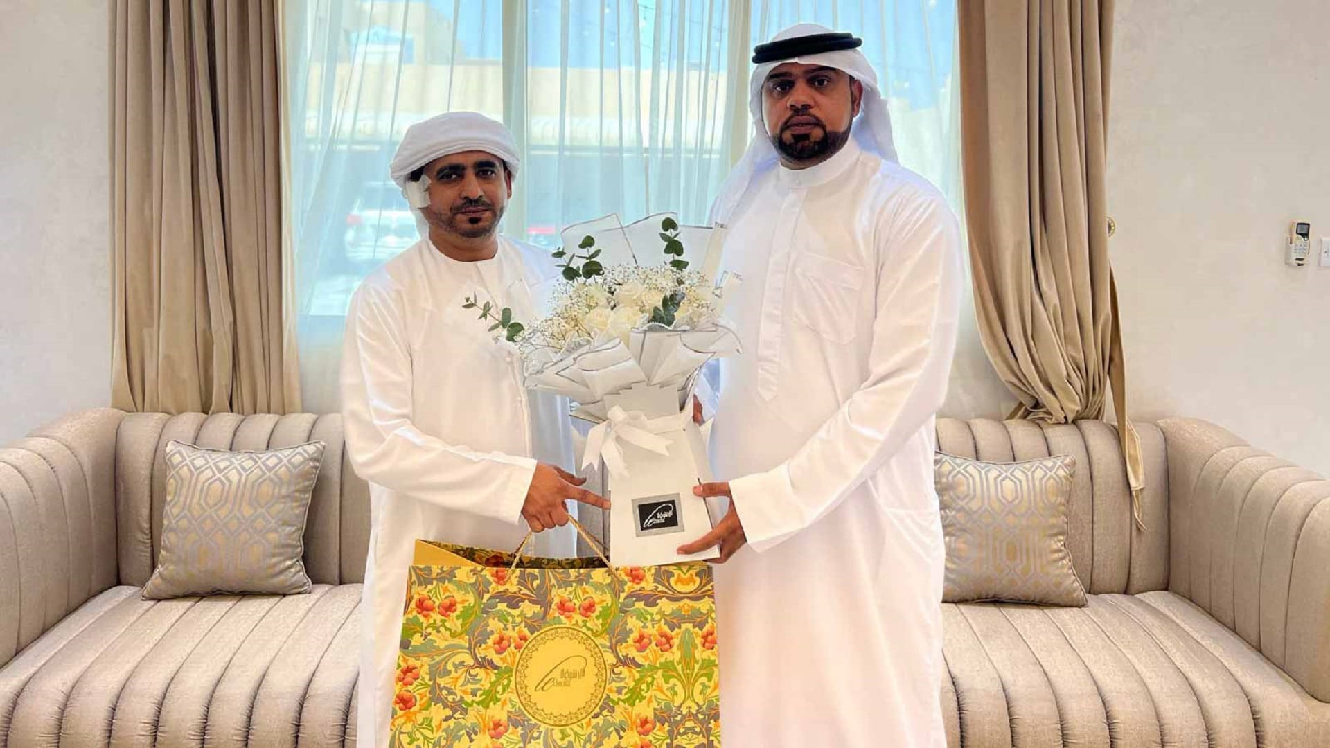 Image for the title: Al Kharrus Council continues its visits to citizens 