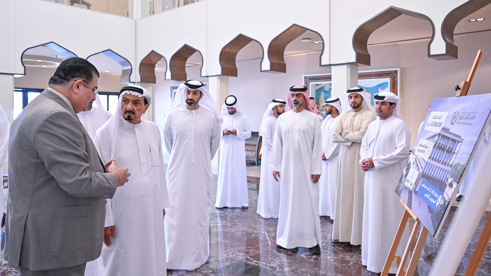 Image for the title: Ajman Ruler briefed on Al Safia Hospital project 