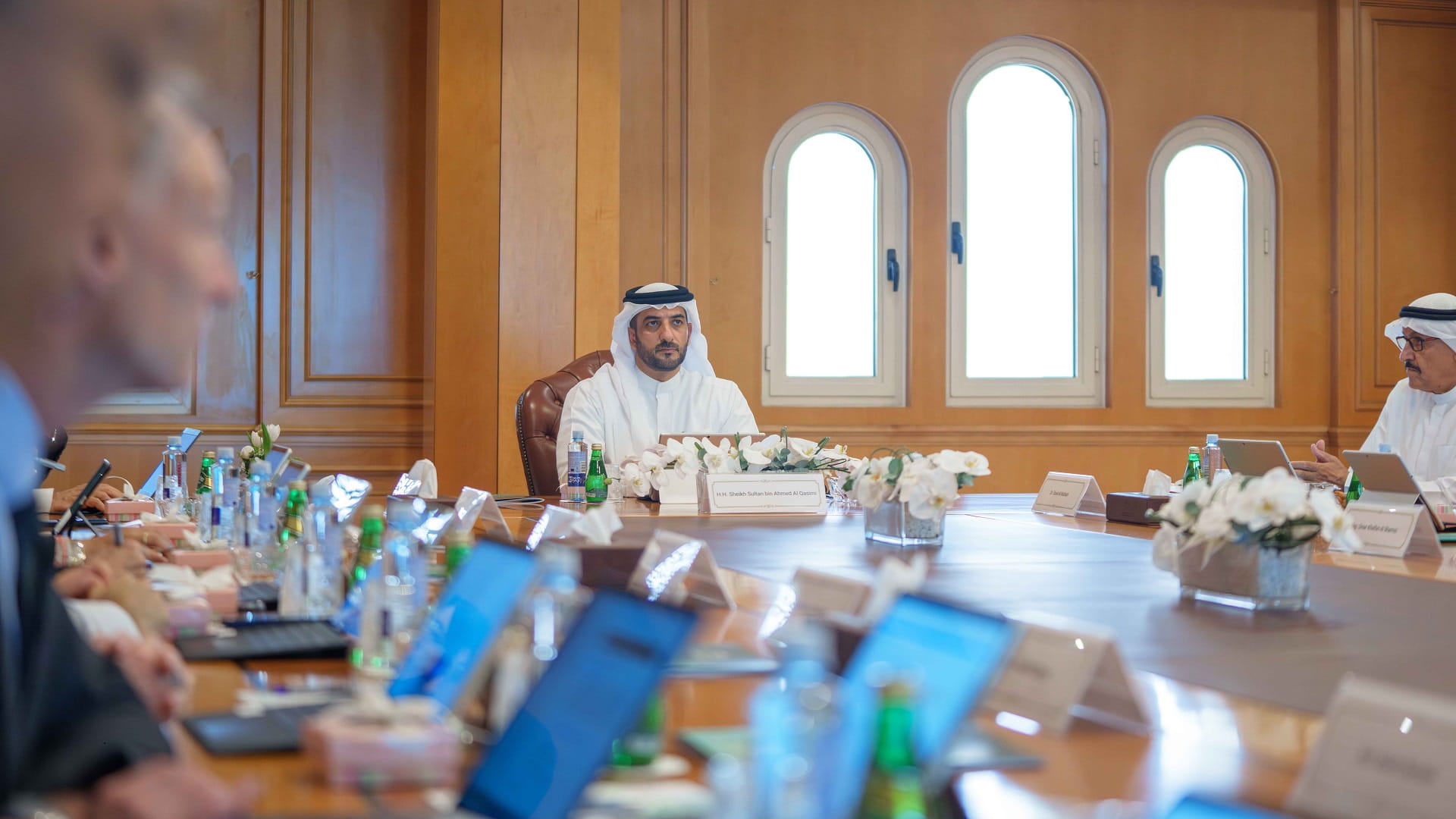 Image for the title: Sultan Bin Ahmed Approves Strategic Plan and Budget for UOS 