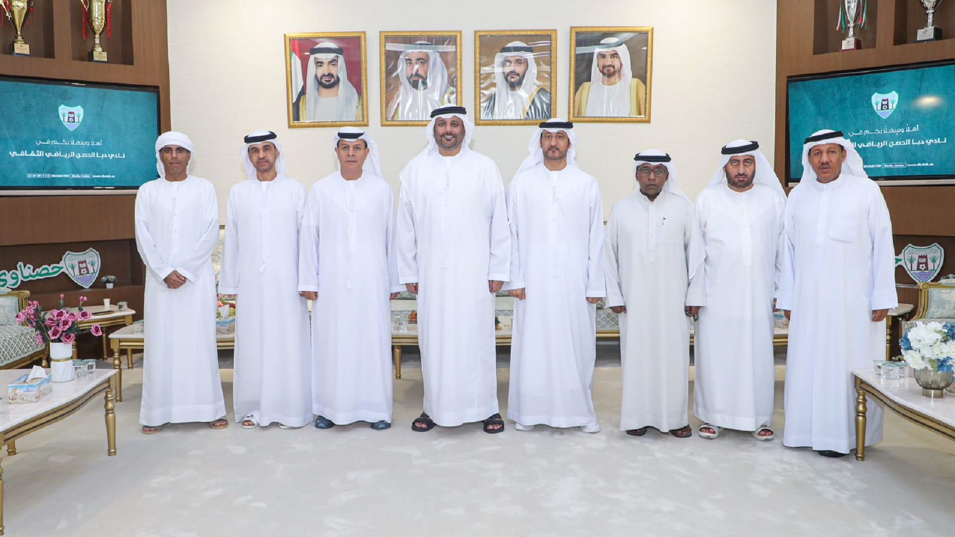 Image for the title: Sharjah Sports Council Chairman Meets with Dibba Al-Hisn Club 