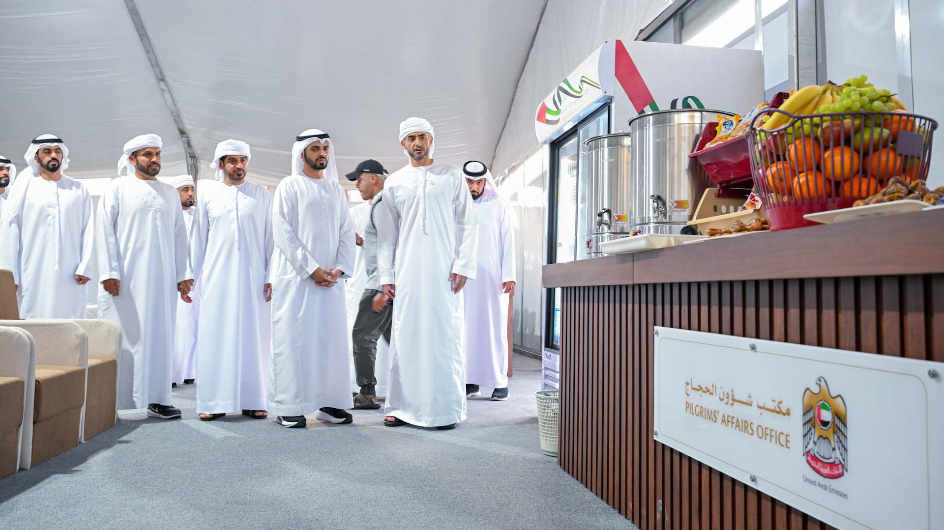 Image for the title: UAE amb. tours latest preparations before performing Hajj rituals 