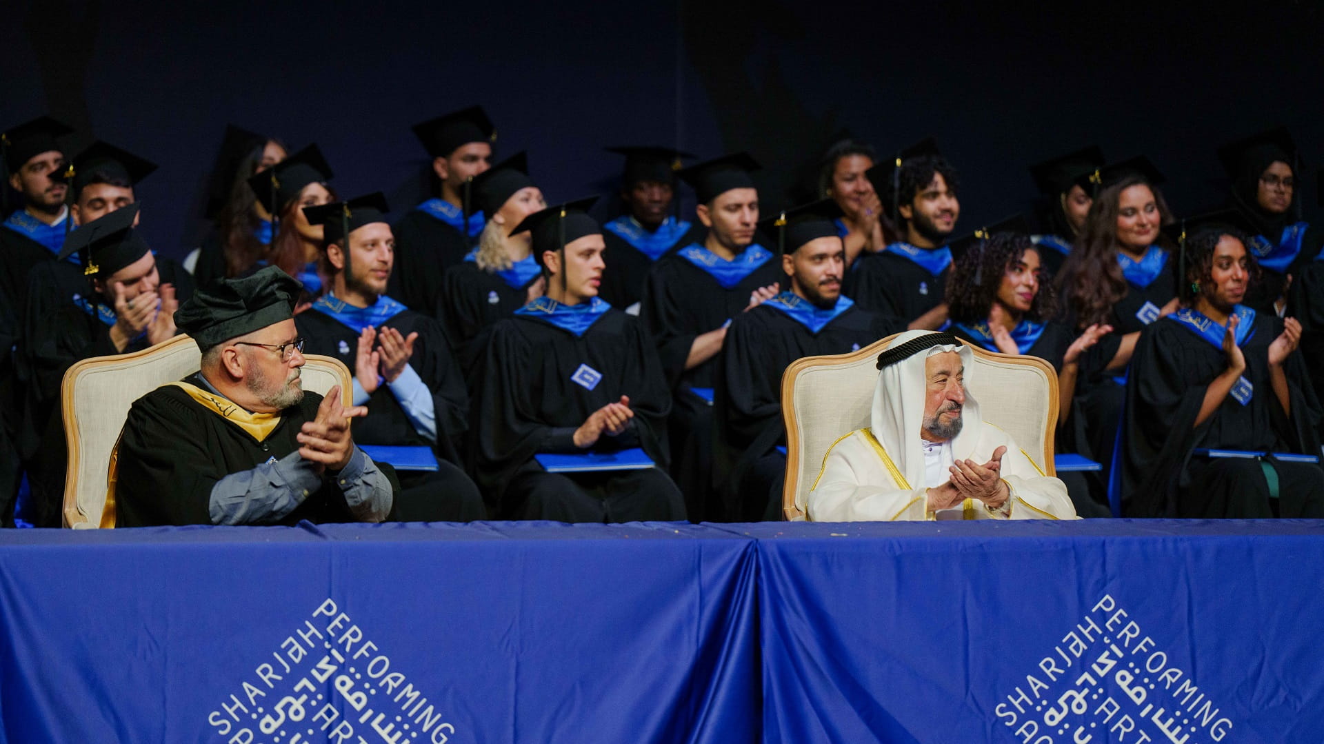 Image for the title: Sharjah Ruler witnesses graduation of 2nd batch of SPAA students 