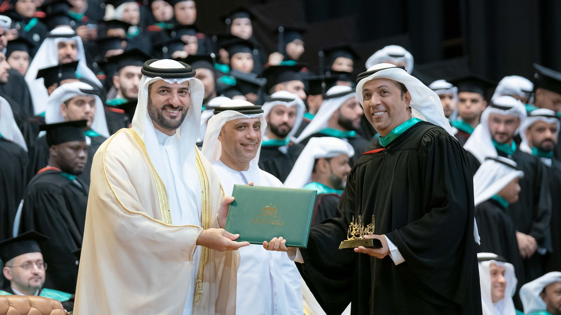 Image for the title: Sultan bin Ahmed attends graduation of UOS’s students 