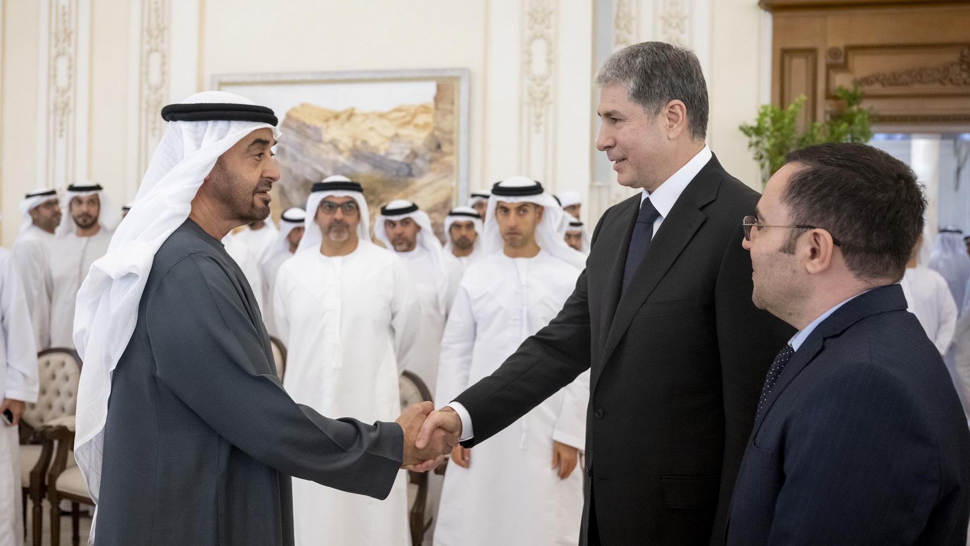 Image for the title: UAE President receives Azerbaijani Minister of Internal Affairs 