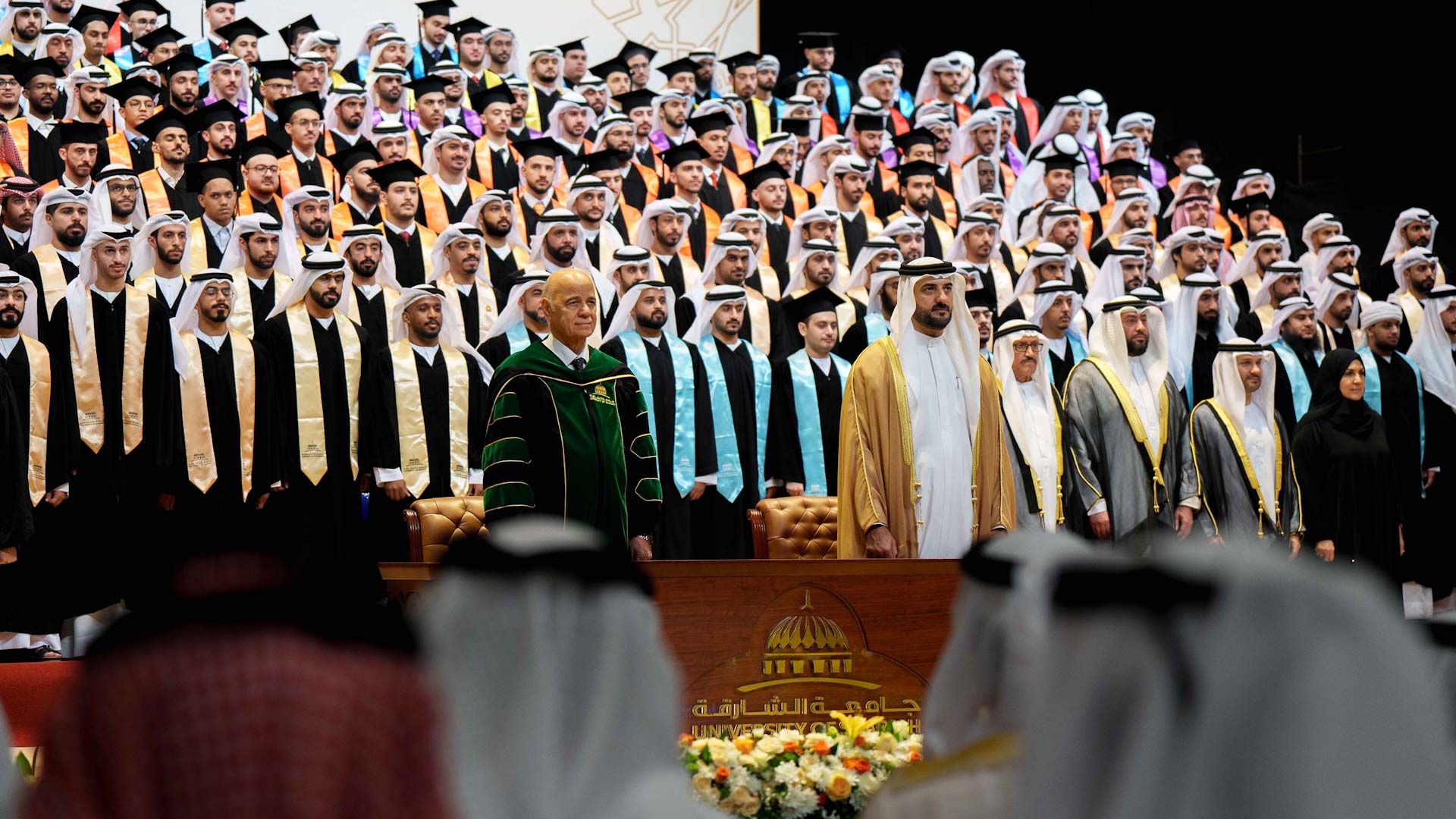 Image for the title: Sultan bin Ahmed attends graduation ceremony of UOS’s students 