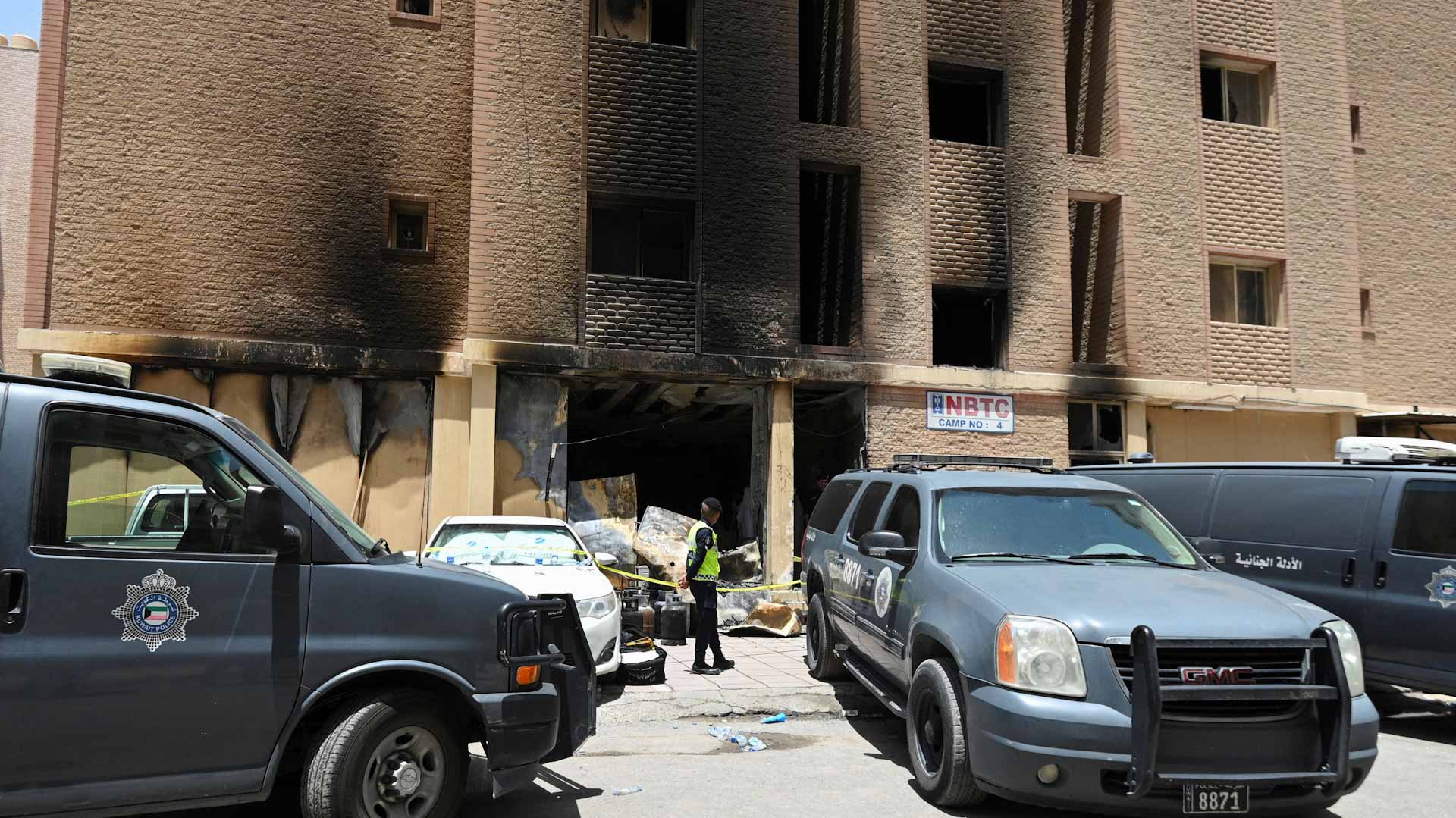 صورة بعنوان: في الكويت..ارتفاع عدد ضحايا حريق المبنى بجنوب العاصمة إلى 49  