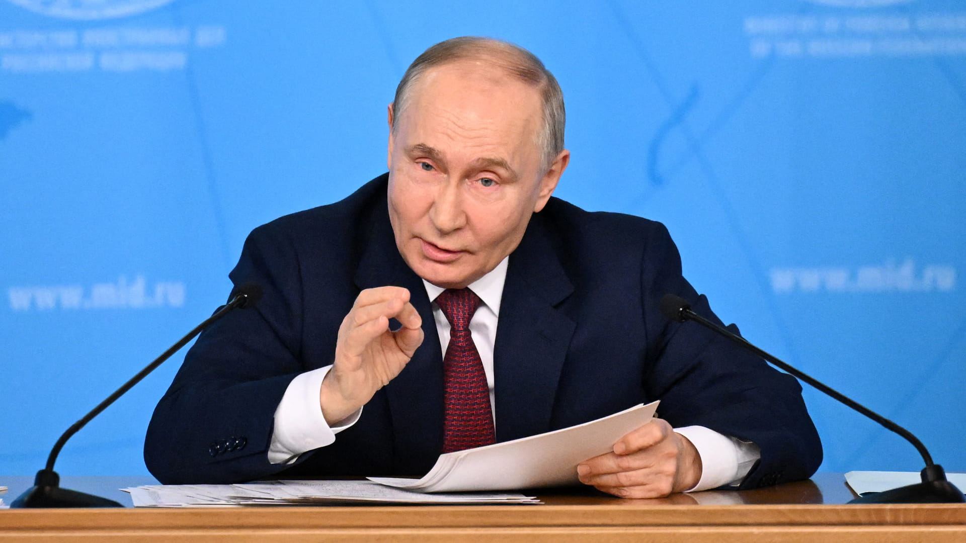 صورة بعنوان: بوتين: على أوكرانيا الانسحاب من 4 مناطق وترك الناتو لتحقيق السلام 