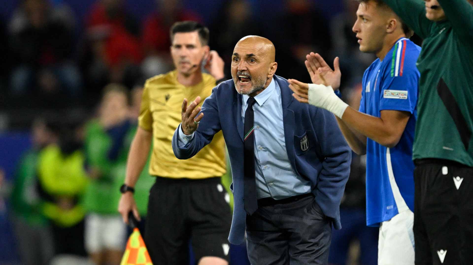صورة بعنوان: المدرب سباليتي غير راض عن أداء إيطاليا أمام ألبانيا في يورو 2024 