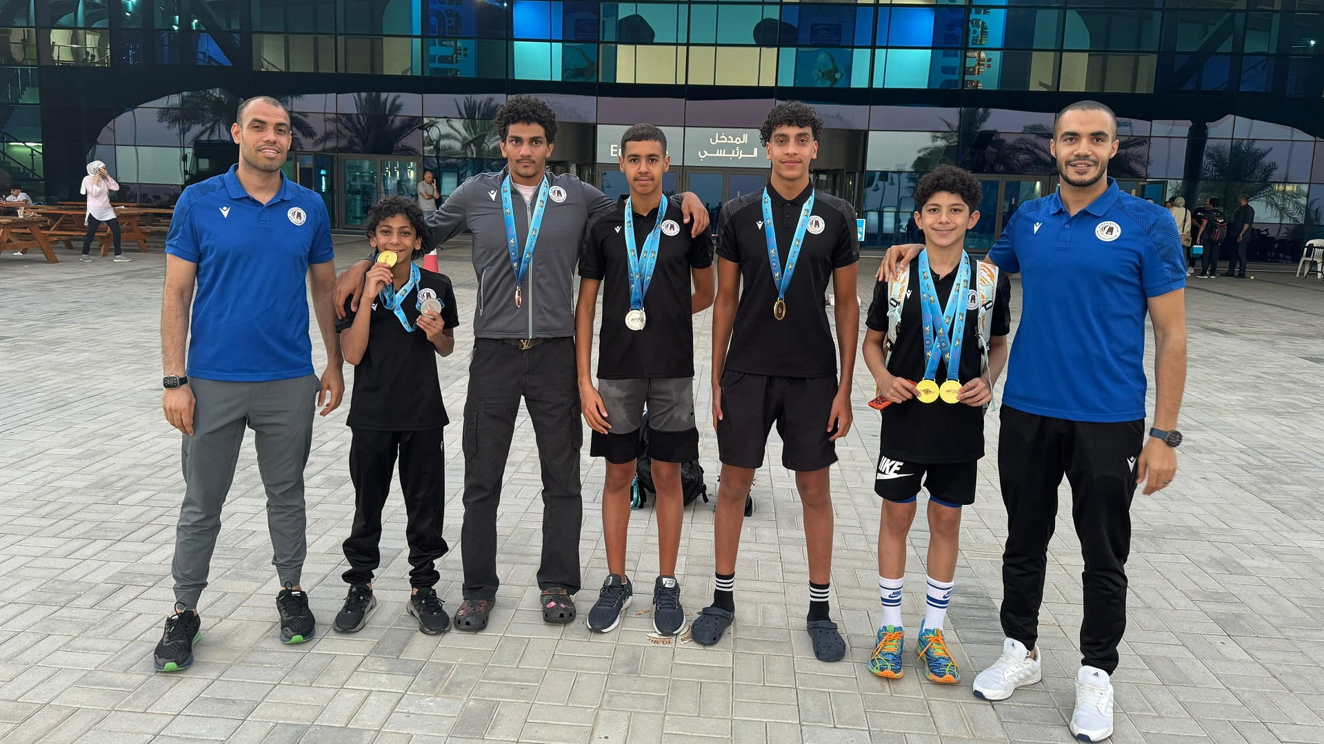 Image for the title: Mleiha Sports swimmers win 23 medals in the UAE Open Swimming Cup 