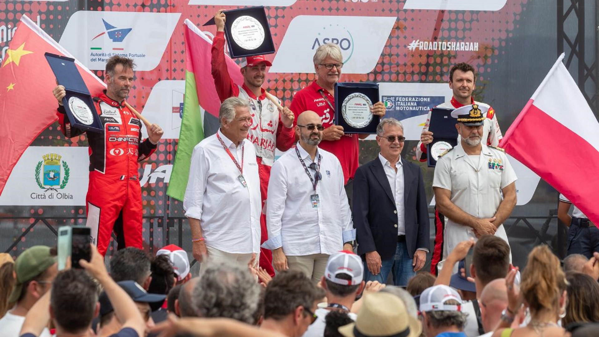 Image for the title: Sharjah's Boat 17 champions in Formula 1 World Cup round in Italy 