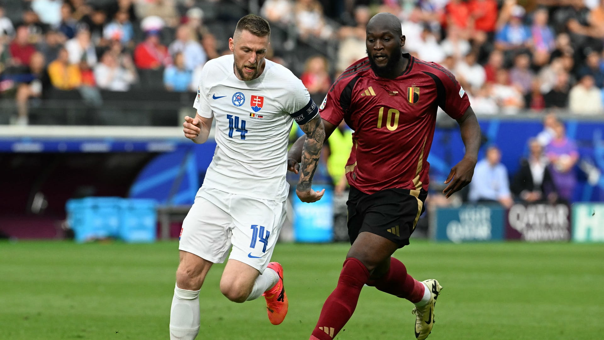 صورة بعنوان: سلوفاكيا تصعق بلجيكا بهدف سكرانز في "يورو 2024" 