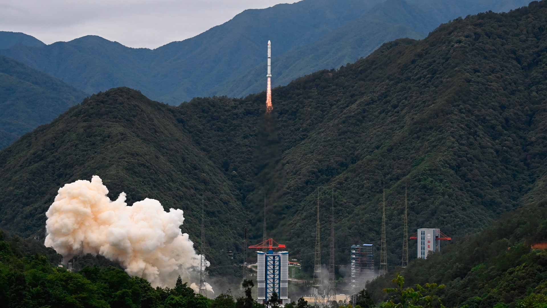 Image for the title: China and France launch satellite  