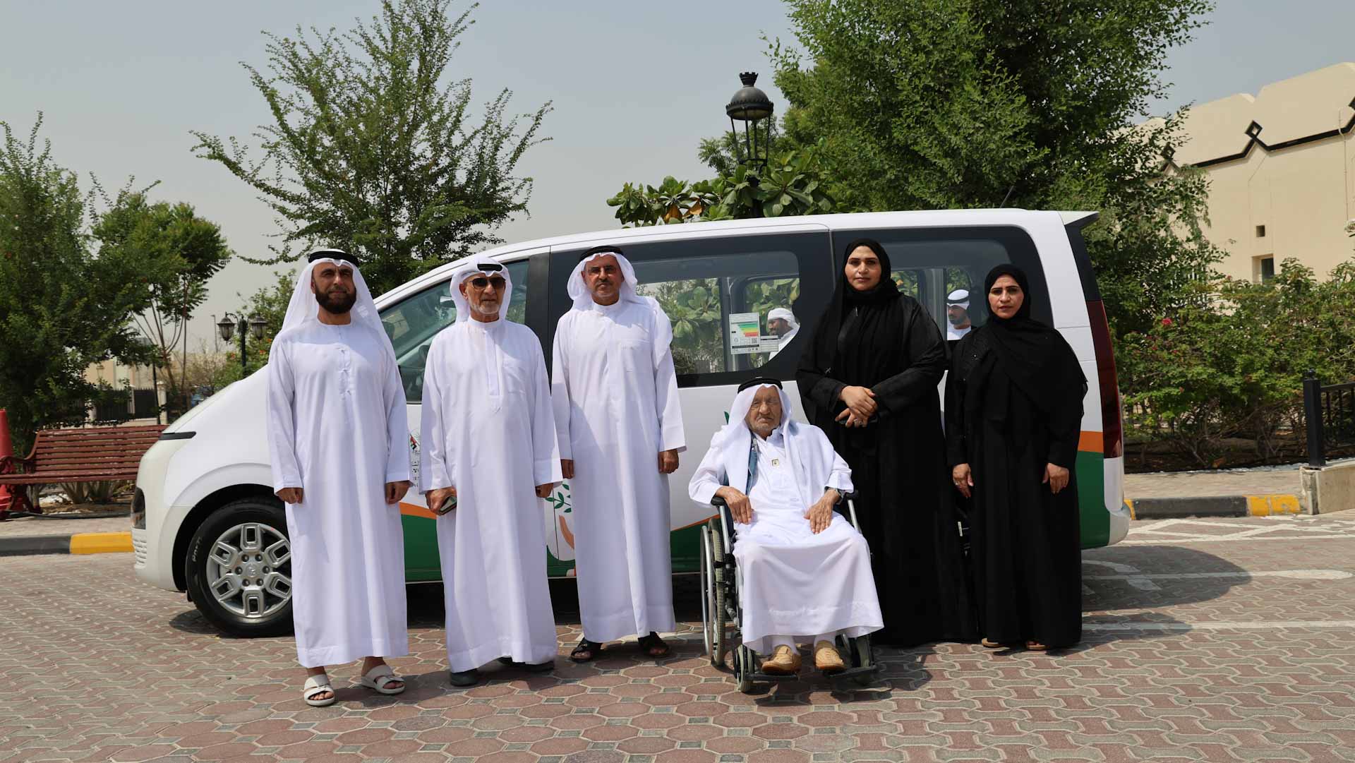 Image for the title: Sharjah Charity International Donates New Car for Elderly Care 