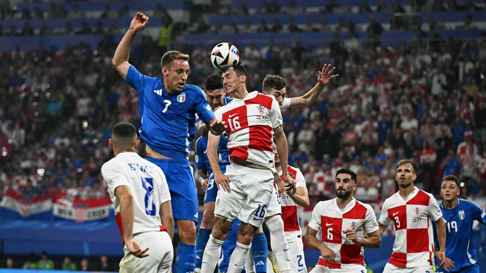Image for the title: EURO 2024: Italy stun Croatia, qualify for Round 16 