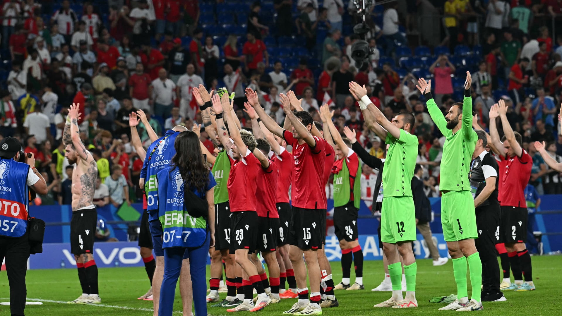 Image for the title: Georgia makes history by reaching Euro 2024 knockouts 