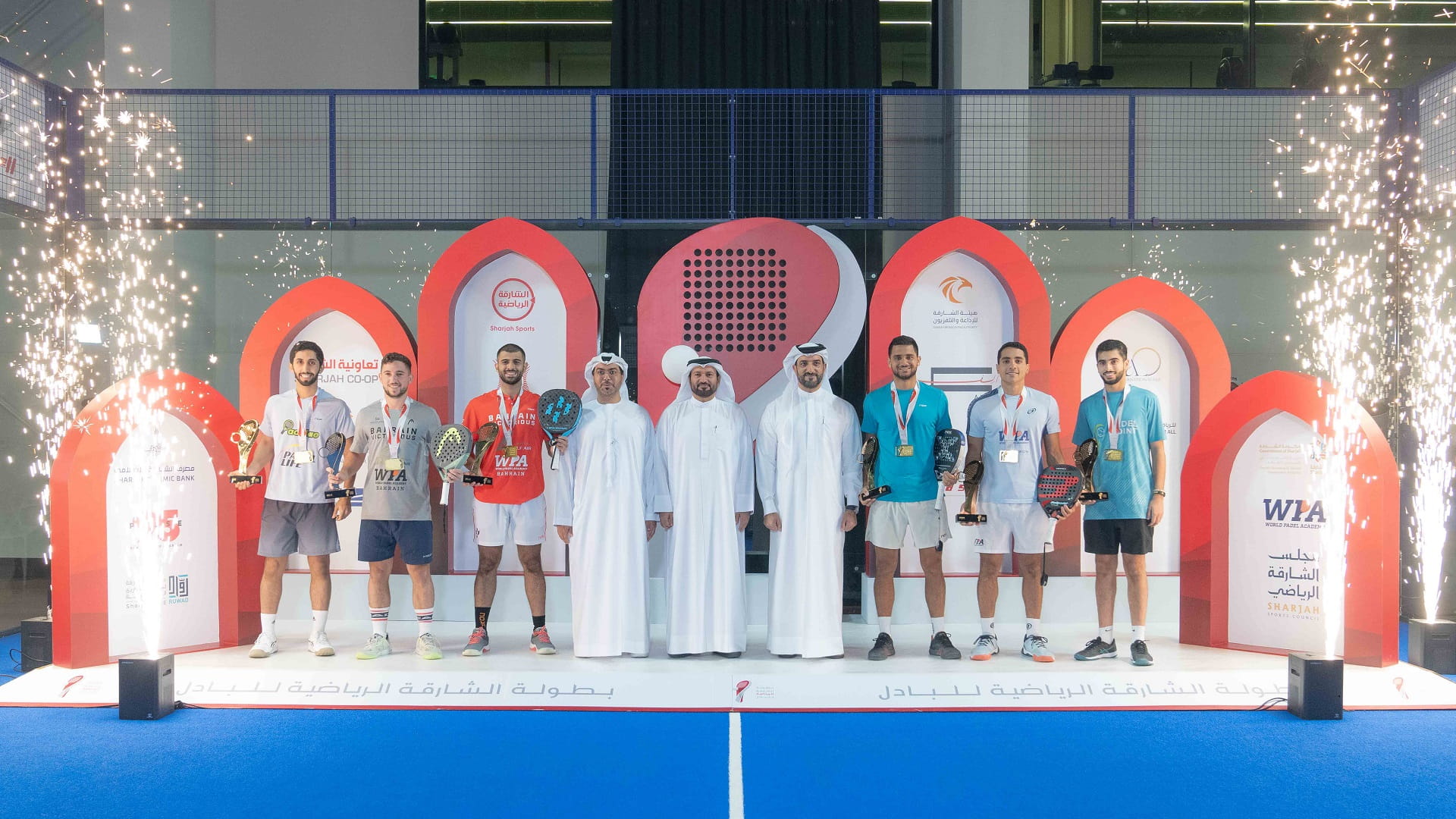 Image for the title: Sultan bin Ahmed crowns winners of Sharjah Padel Championship 2 