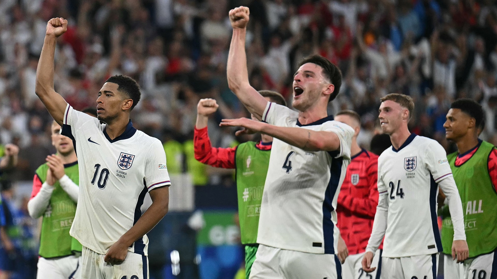 صورة بعنوان: إنجلترا تقصي سلوفاكيا بعد التمديد وتبلغ ربع نهائي بطولة أمم أوروبا 