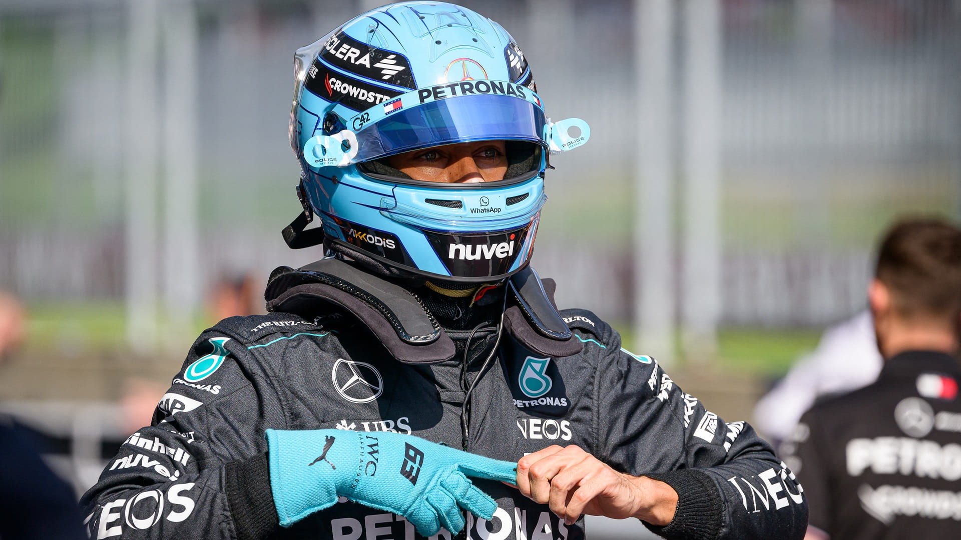 Image for the title: Russell plans to 'sneak through' front two in Austria 