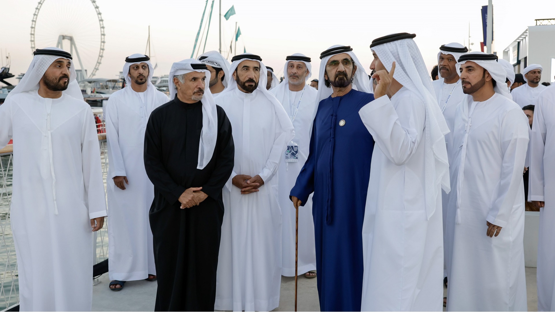 Image for the title: Mohammed bin Rashid visits Dubai International Boat Show 