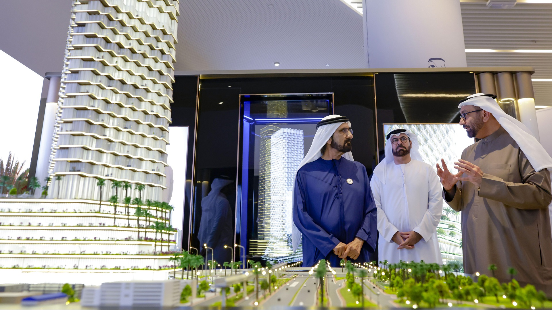 Image for the title: Mohammed bin Rashid reviews plans for ‘1 Billion Meals’ tower 