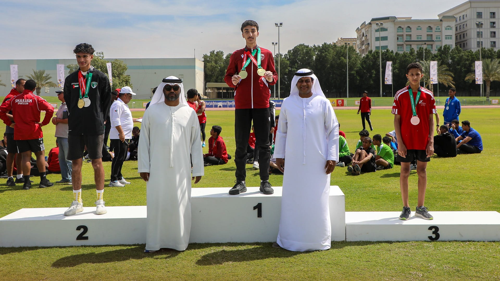 Image for the title: Gold and bronze for Al Hamriyah Athletics in Vice President's Cup 
