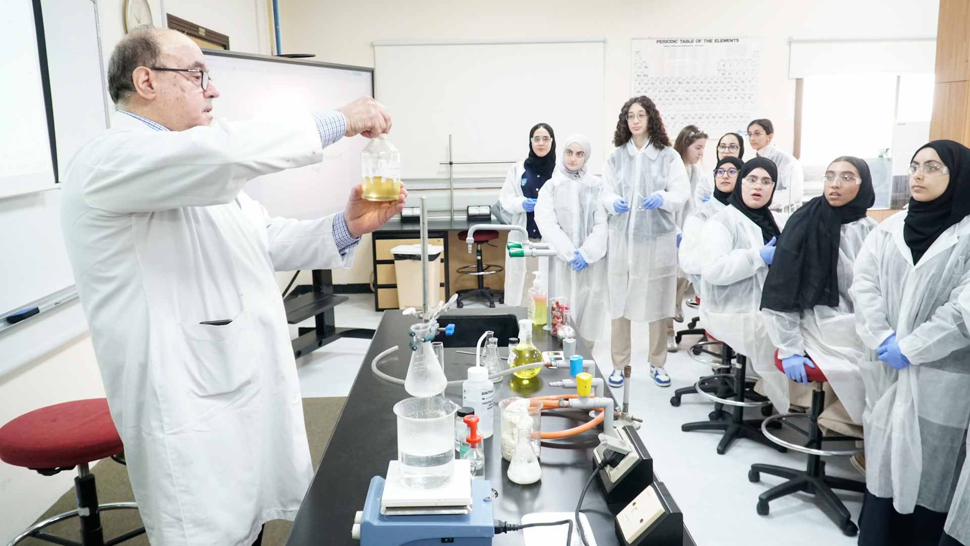 Image for the title: UoS provides hands-on experience for students in Chemistry Labs 