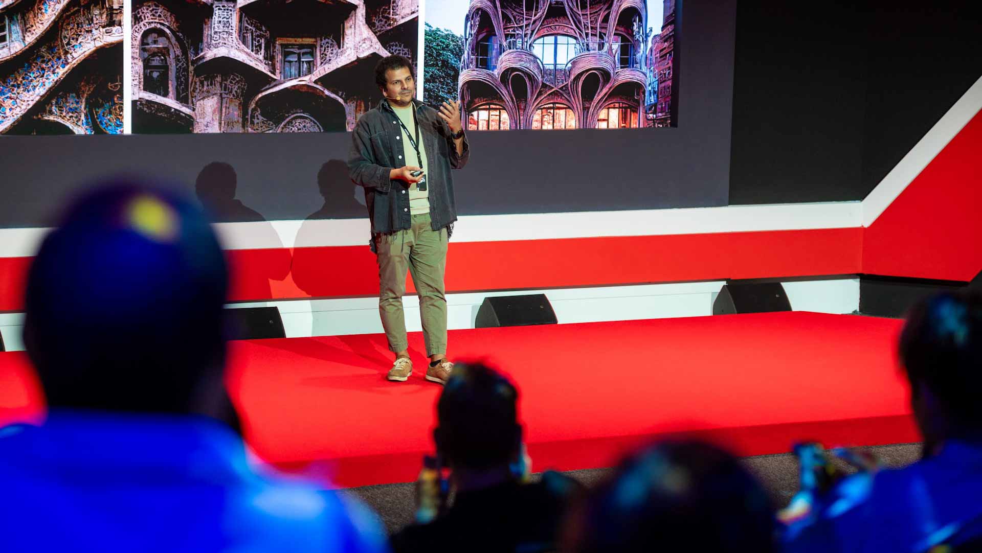 Image for the title: Ragab Explores AI's Role in Art and Architecture at Xposure 