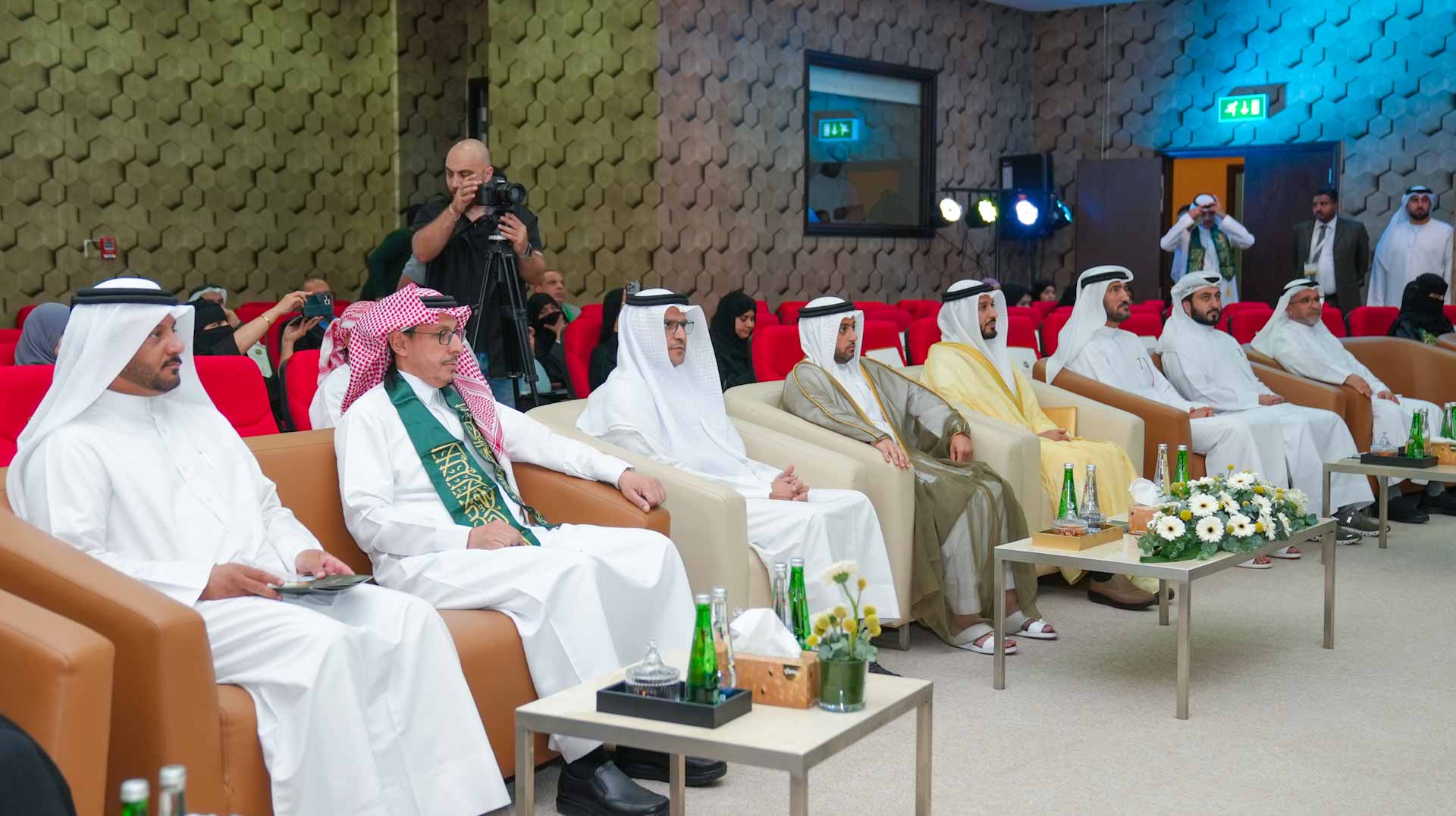 Image for the title: Mohammed bin Humaid Al Qasimi honours LECGS competition winners 