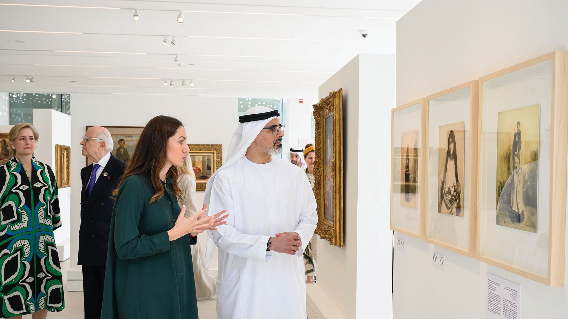 Image for the title: Khaled bin Mohamed bin Zayed visits Bassam Freiha Art Foundation 